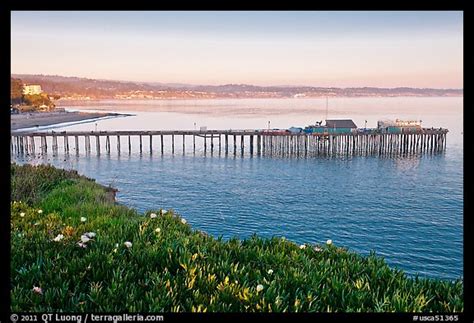 Picture/Photo: Capitola fishing wharf at sunset. Capitola, California, USA