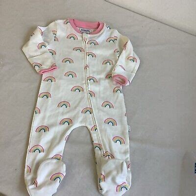 JoJo Maman Bebe 6-9 Months Rainbow Print Zip Sleepsuit Baby Romper Babygrow | eBay