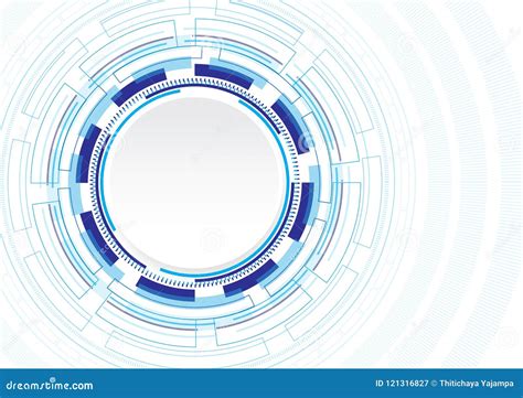 Abstract Technology Circles Vector Background Stock Vector - Illustration of light, digital ...