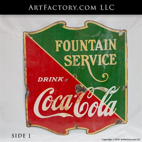 1966 Coca-Cola Sign: Collectible Original Vintage Tin Litho