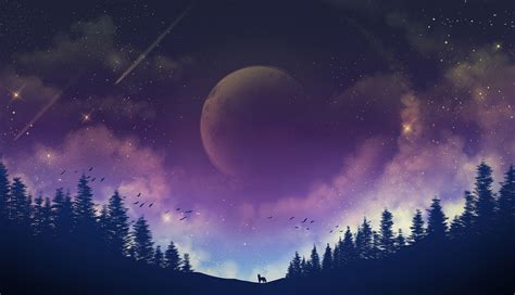 1336x768 Moon Fox Galaxy 4k Laptop HD ,HD 4k Wallpapers,Images,Backgrounds,Photos and Pictures