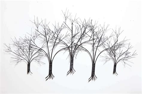 1970s Curtis Jere "Five Tree" Copper and Brass Wall Sculpture | Metal sculpture wall art, Wall ...