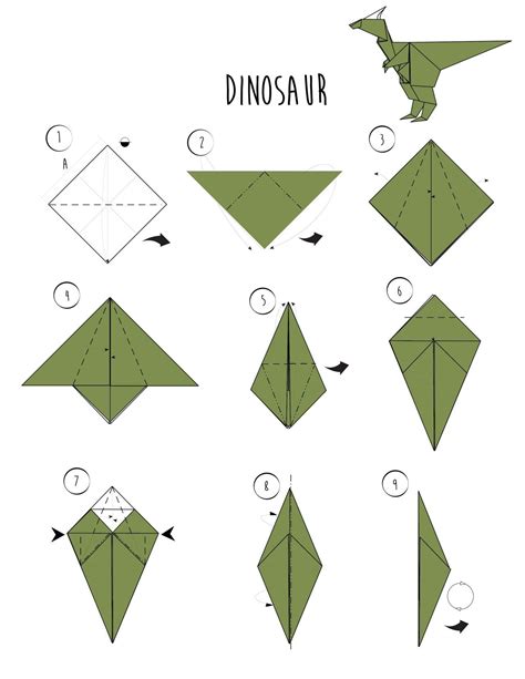 Afbeeldingsresultaat voor dinosaur origami | Origami dinosaur, Origami easy, Kids origami