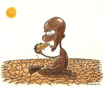 Hunger By cizofreni | Politics Cartoon | TOONPOOL