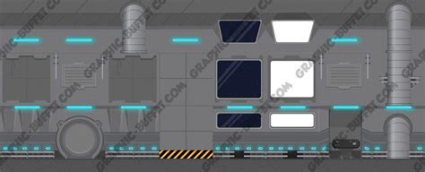 Repeating Space Ship Interior Background Background Tile, Space Station ...