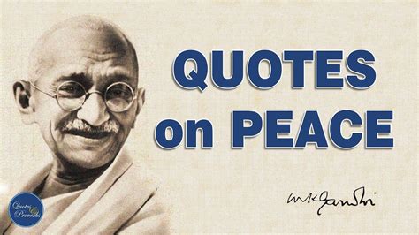 Quotes By Gandhi On Peace