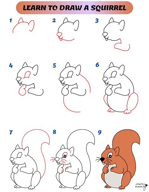 How to Draw a Squirrel (Easy Step by Step)