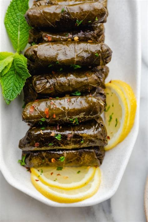 Lebanese Stuffed Grape Leaves - Feel Good Foodie