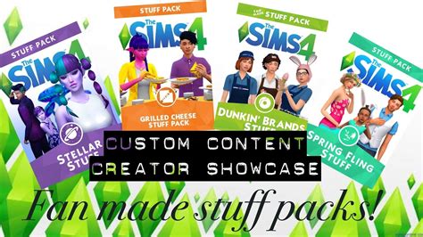 Sims 4 Custom Content Creator Showcase: Fan Made Stuff Packs! - YouTube