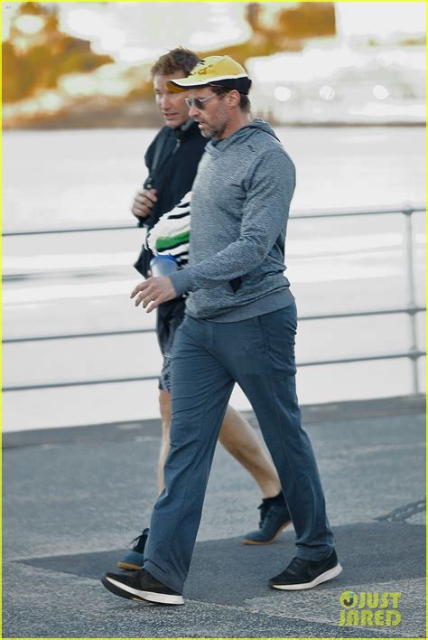 Hugh Jackman & His Trainer Take a Stroll Along Bondi Beach!: Photo ...