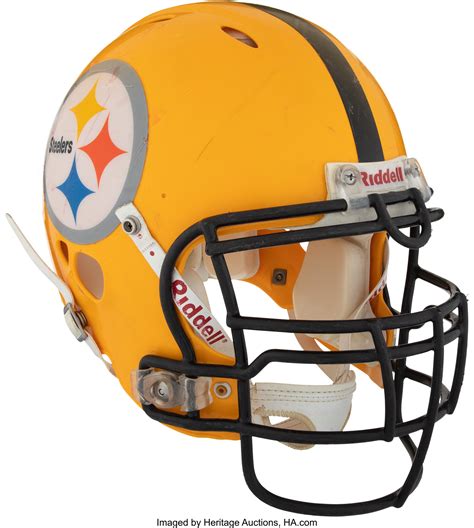 2007 James Harrison Game Worn Pittsburgh Steelers Throwback Helmet ...