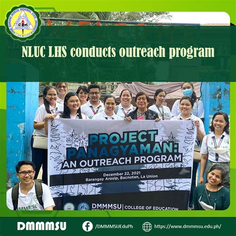 NLUC LHS conducts outreach program | Don Mariano Marcos Memorial State University