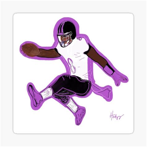 "Lamar Jackson Hurdle " Sticker for Sale by Hodgy2Times | Redbubble