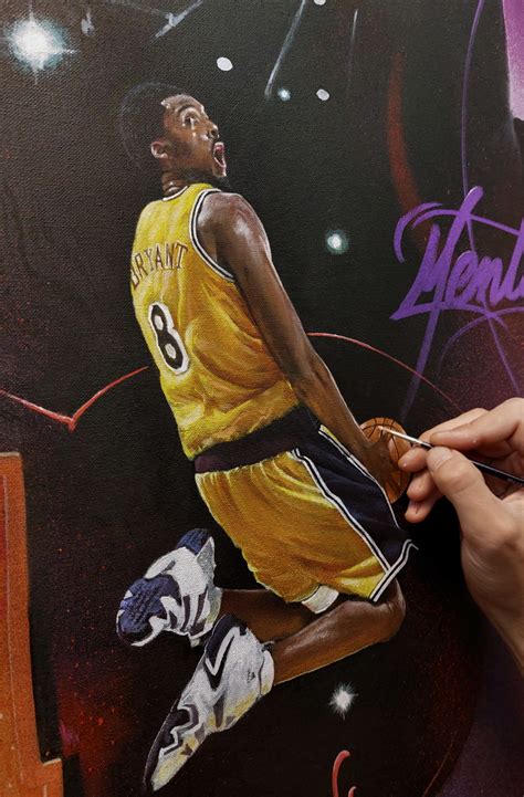 Kobe Bryant commissioned canvas by Bublegum