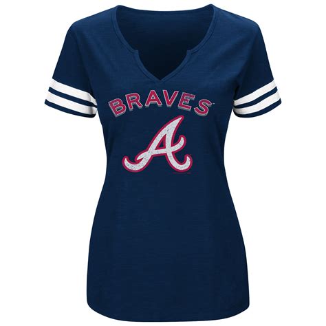 MLB Women’s Printed Short-Sleeve T-Shirt - Atlanta Braves