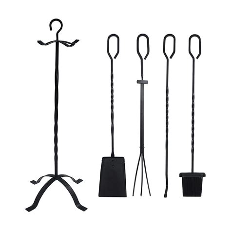 Buy EG Fireplace Tools Set Indoor Wrought Iron Fire Set Fire Place Pit ...