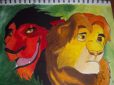 Simba and Scar by wolfkid100 on DeviantArt