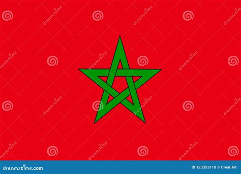 Morocco Flag Vector. Illustration of Morocco Flag Stock Vector - Illustration of patriotic ...