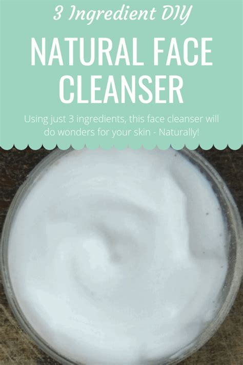 3 Ingredient DIY Natural Face Cleanser... | The Diary of a Frugal ...