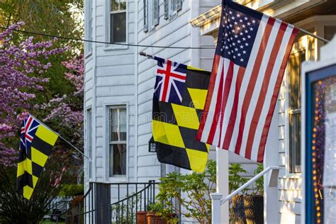 Maryland Flag stock image. Image of maryland, clouds, academy - 686361