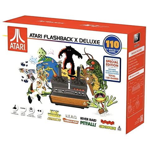 Buy Atari Flashback X Deluxe Retro Console 120 Built-in Games - 2 Wired Controllers - HD HDMI ...