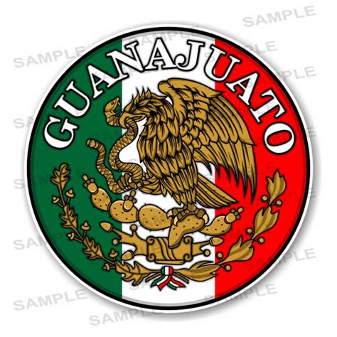 Guanajuato Mexico Round Precision Cut Decal