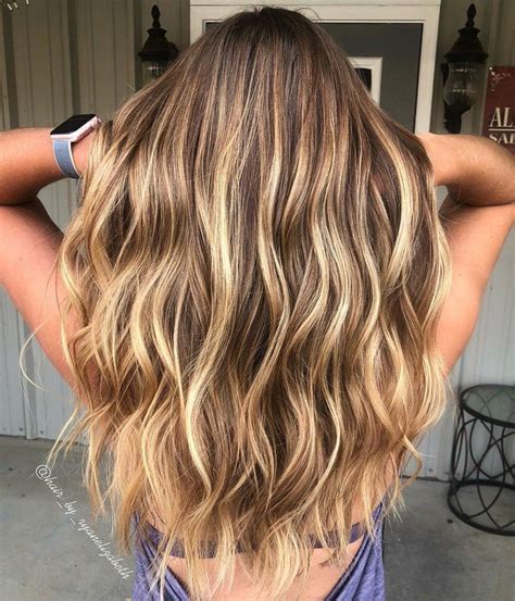 Light Brown Hair with Golden Blonde Balayage #brownombrehair | Hair ...