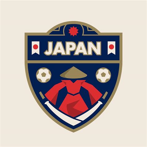 Japan World Cup Soccer Badges 213924 Vector Art at Vecteezy