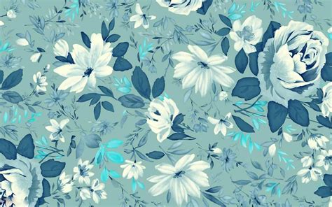 Royal Blue Flower Wallpaper