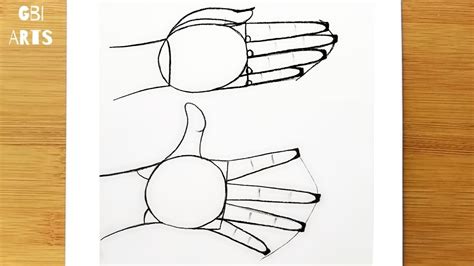 #HAND:7 #HAND:8 //HOW TO DRAW HANDS/ EASY & BASIC SIMPLE SHAPES - YouTube