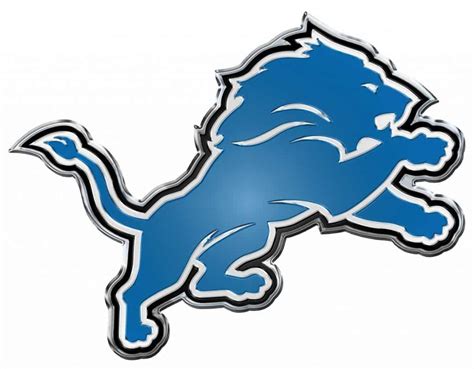 Detroit Lions NFL Color Auto Emblem - Die Cut - Detroit Game Gear