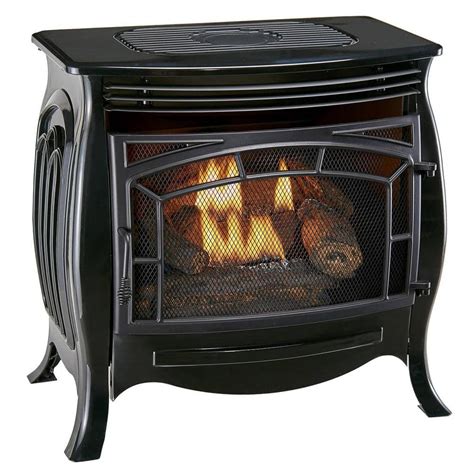 Duluth Forge Dual Fuel Ventless Gas Stove, Gloss Finish, Remote Control ...