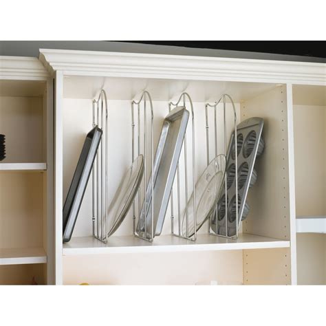 Rev-A-Shelf 12 Inch Height Kitchen Cabinet Tray Divider, Chrome LD-597-12CR-1 | CabinetParts.com