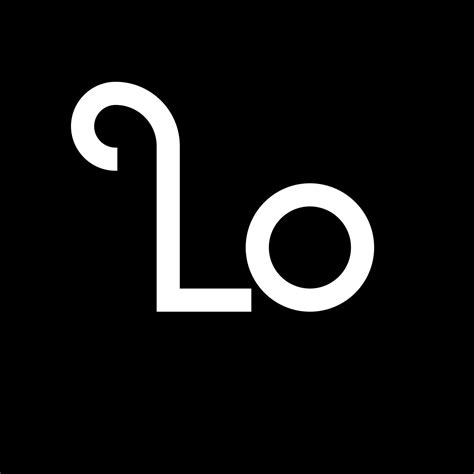 LO Letter Logo Design. Initial letters LO logo icon. Abstract letter LO ...