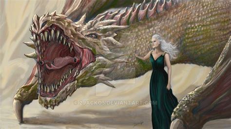 Daenerys and Viserion by 2jacko5.deviantart.com on @DeviantArt | Game ...