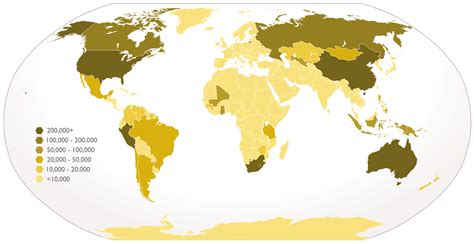 Map of gold production by country - Vivid Maps