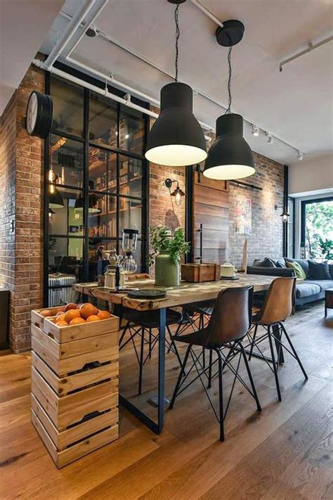 40 Awesome Rustic Dining Room Ideas DINING ROOM rustic | Industrial home design, Industrial ...