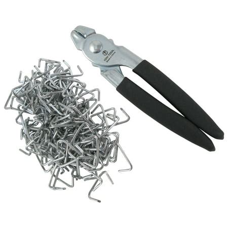 Hog Ring Pliers & 150 Galvanized Hog Rings, Professional Upholstery Installation Kit - Walmart.com