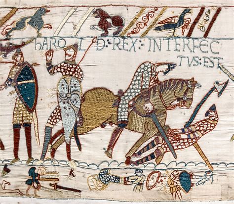 Death of Harold, Bayeux Tapestry (Illustration) - World History ...