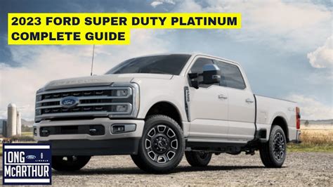 2023 FORD SUPER DUTY PLATINUM COMPLETE GUIDE - YouTube