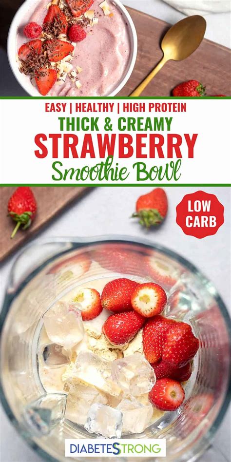 Low-Carb Smoothie Bowl with Berries - Diabetes Strong