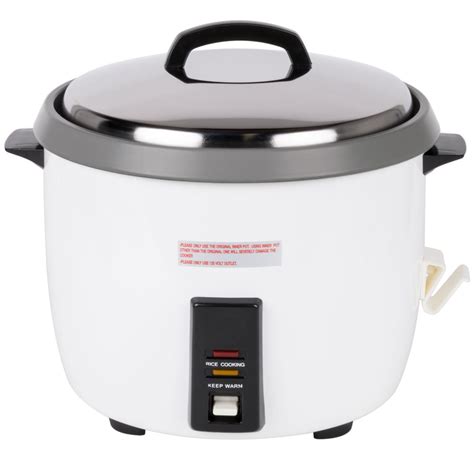 60 Cup (30 Cup Raw) Non-Stick Commercial Rice Cooker and Warmer