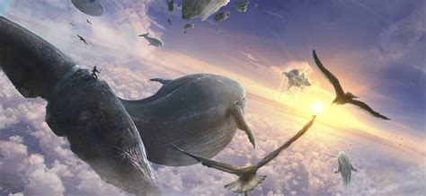 Flying whales by TiagoSilverio on deviantART | Art baleine, Paysage fantastique, Illustrations