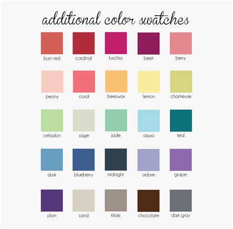 Color Swatch Extra - Basic Color Names List, HD Png Download - kindpng