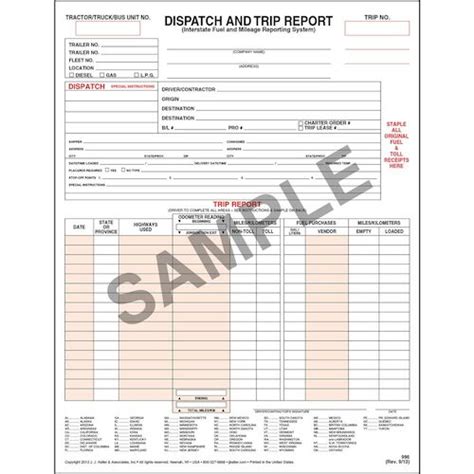 Dispatch Log Template | Master Template