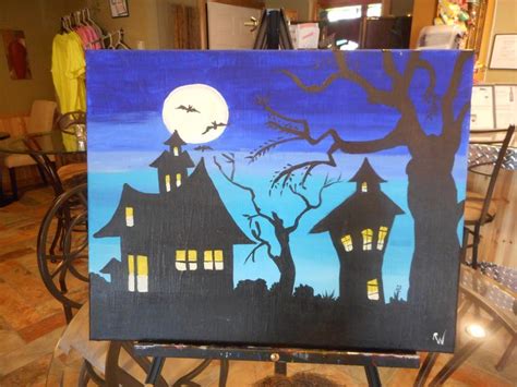 Spooky Sip N Paint. Picture 1 of our 3 part series from Halloween | Sip ...