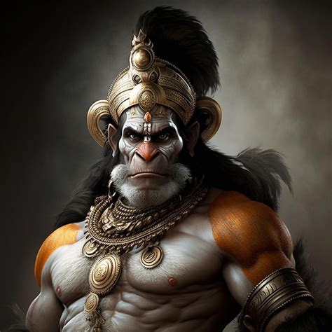 Lord hanuman fantasy background wallpaper image Ai generated art | Premium AI-generated image