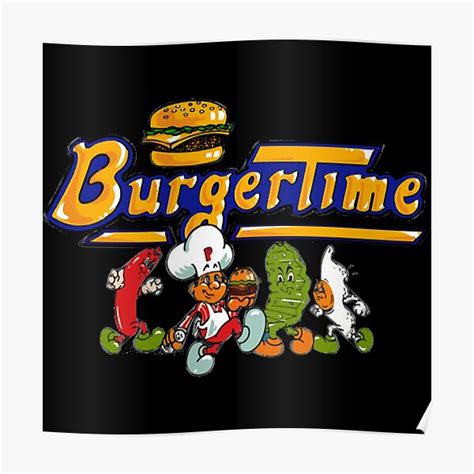 " Burger Time Characters" Poster for Sale by TYERLCHEL526 | Redbubble