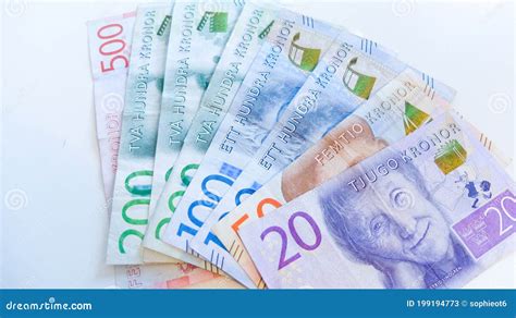 Swedish Krona Banknotes SEK, Money, Currency of Sweden Editorial Stock ...