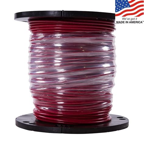 Southwire 500-ft 6-AWG Stranded Red Copper THHN Wire (By-the-Roll) at Lowes.com